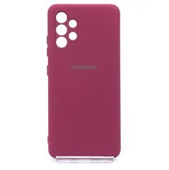 Силиконовый чехол Full Cover для Samsung A32 marsala my color Full Camera
