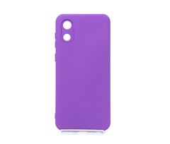 Силиконовый чехол Full Cover для Samsung A03 Core purple Full Сamera без logo