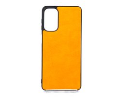 Накладка Grainy Leather для Samsung M52/2021 orange під шкіру