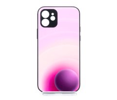 TPU+Glass чохол Prism Circles для iPhone 12 pink/lilac 4 Full Camera