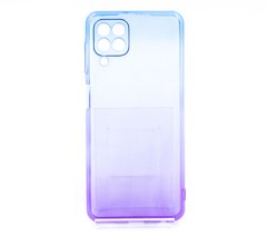 Силиконовый чехол Gradient Design для Samsung A22/M32 0.5mm blue/purple