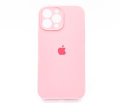 Силіконовий чохол Full Cover для iPhone 13 Pro Max light pink Full Camera