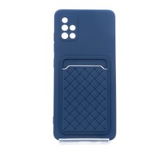 Силиконовый чехол Pocket для Samsung A51 dark blue