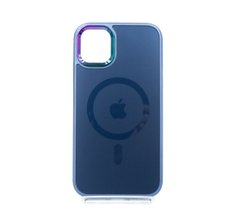 Чохол TPU+PC Foggy with Magsafe для Iphone 11 Dark blue