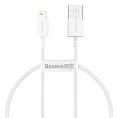 USB кабель Baseus CALYS-A02 Supenor Series Fast Charging Lightning 2.4A 0.25m white
