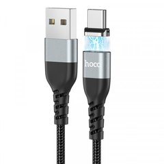 USB кабель Hoco U96 Traveller MAGNETIC charging&data Micro 2,4A/1,2m Black
