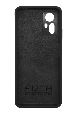 Силиконовый чехол Fibra для Xiaomi Redmi Note 12S black Full Camera