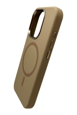 Силіконовий чохол Fibra OmniMag для iPhone 15 Pro brown