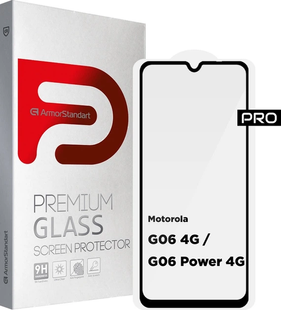 Защитное стекло ArmorStandart Pro для Motorola G06 4G/G06 Power 4G Black (ARM89055)