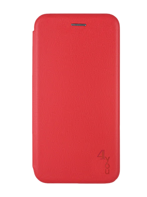 Чехол книжка Original кожа для Xiaomi Redmi Note 13 4G red (4you)