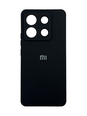 Силіконовий чохол Full Cover для Xiaomi Redmi Note 13 Pro 5G black Full Camera