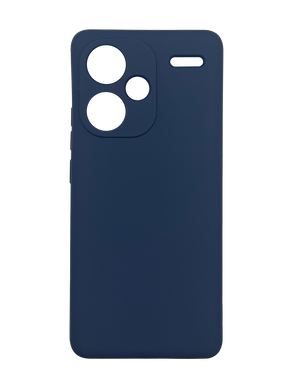 Силиконовый чехол Full Cover для Xiaomi Redmi Note 13 Pro+ dark blue Full Camera без logo