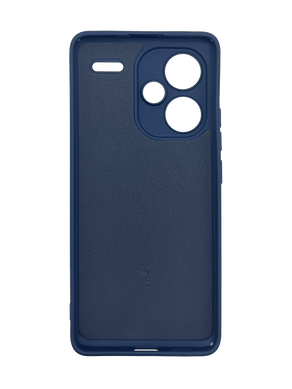 Силиконовый чехол Full Cover для Xiaomi Redmi Note 13 Pro+ dark blue Full Camera без logo