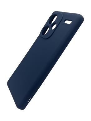 Силіконовий чохол Full Cover для Xiaomi Redmi Note 13 Pro+ dark blue Full Camera без logo