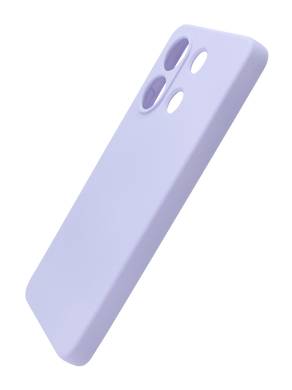 Силиконовый чехол SMTT для Xiaomi Redmi Note 13 4G lilac Full Camera с микрофиброй