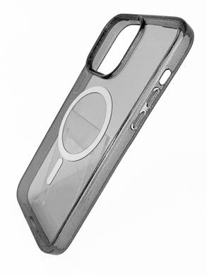 Чехол TPU Galaxy Sparkle MagSafe для iPhone 14 Pro Max black+glitter