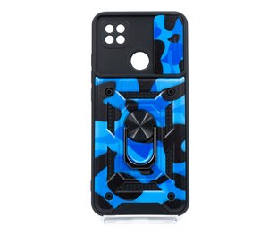 Чохол Camshield Serge Ring for Magnet Camo для Xiaomi Redmi 9C/10A army blue протиударний