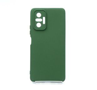 Силіконовий чохол Full Cover для Xiaomi Redmi Note 10 Pro/10 Pro Max dark green Full Camera без logo