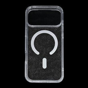 Чехол Griply Glitter with MagFit для iPhone 17 Pro Max transparent