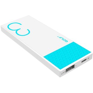 Power Bank GOLF Hive3 white-blue 3000