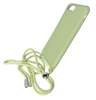 Силиконовый чехол WAVE Lanyard для iPhone 7+/8+ green (TPU)