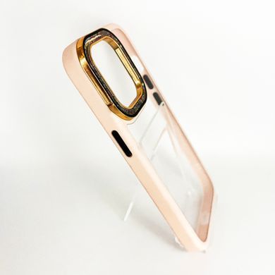 Чехол Swarovski для iPhone 15 pink sand