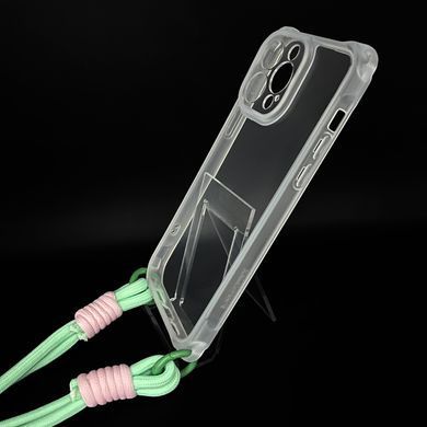 Чохол TPU CrossBoby with strape для iPhone 14 Pro Max clear Full Camera