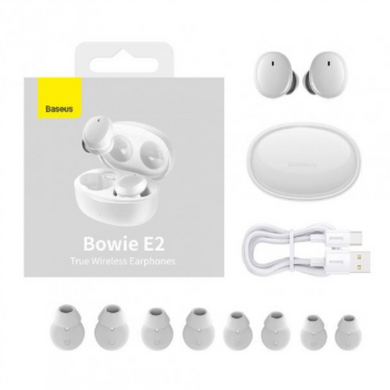 Навушники бездротові Baseus Bowie E2 TWS white