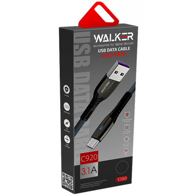 USB кабель Walker C920 Type-C black