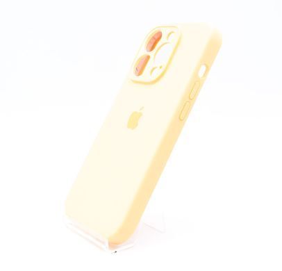 Силіконовий чохол Full Cover для iPhone 14 Pro cantaloupe Full Camera