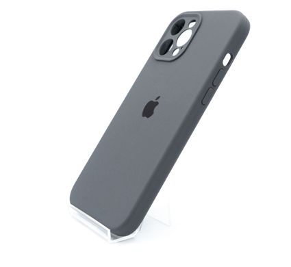 Силіконовий чохол Full Cover для iPhone 12 Pro Max marengo (dark gray) Full Camera
