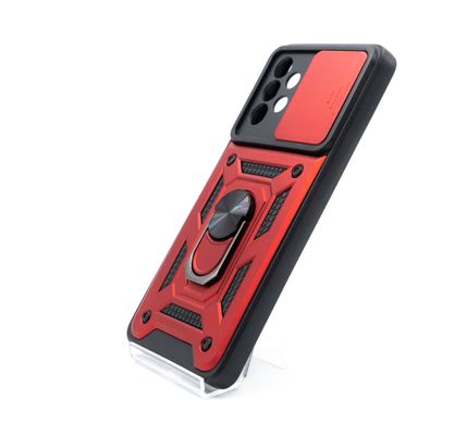 Чохол Camshield Serge Ring for Magnet для Samsung A73 5G red протиударний шторка/захист камери