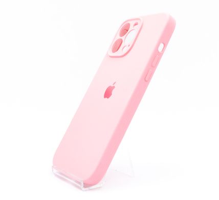 Силіконовий чохол Full Cover для iPhone 13 Pro Max light pink Full Camera