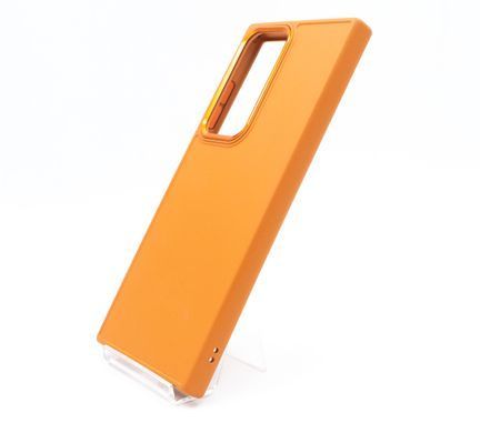 TPU чохол Bonbon Metal Style для Samsung S23 Ultra papaya