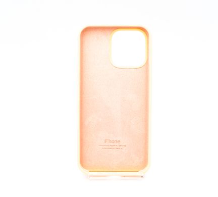 Силіконовий чохол Full Cover для iPhone 15 Pro Max cantaloupe (hami melon)