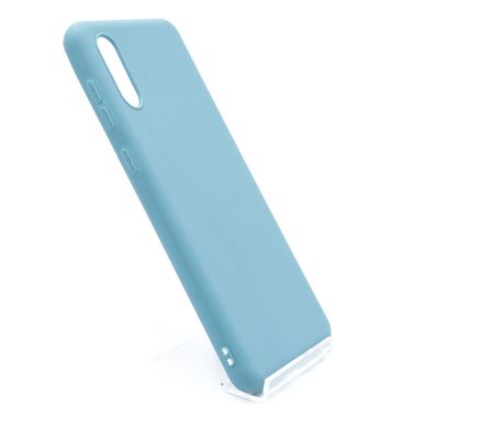 Силіконовий чохол Soft Feel для Samsung A02 powder blue candy