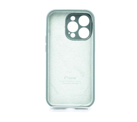 Силіконовий чохол Full Cover для iPhone 14 Pro pine green Full Camera