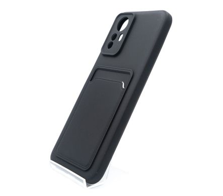 Силиконовый чехол WAVE Colorful Pocket для Xiaomi Redmi Note 12S black Full Camera