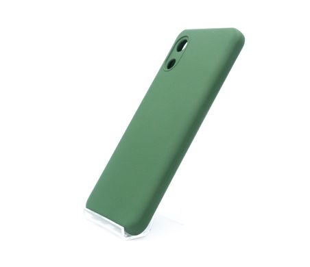 Силіконовий чохол Full Cover для Samsung A03 Core dark green Full Сamera без logo