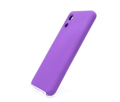 Силиконовый чехол Full Cover для Samsung A03 Core purple Full Сamera без logo