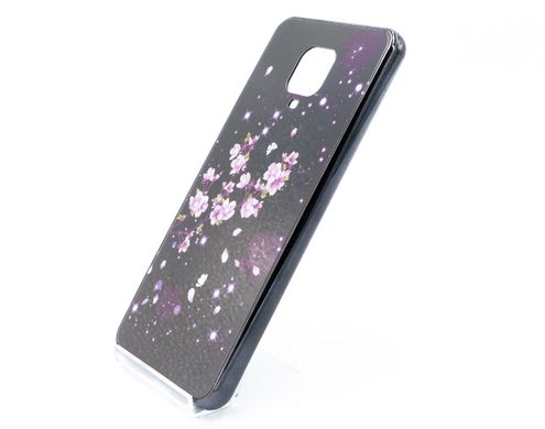 TPU+Glass чехол Fantasy для Xiaomi Redmi Note 9S с глянцевыми торцами цветение