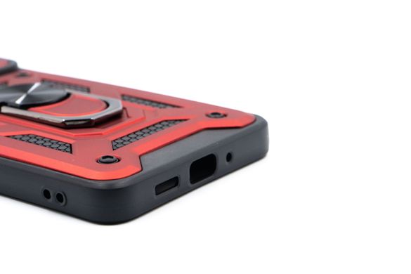 Чохол Camshield Serge Ring for Magnet для Samsung A73 5G red протиударний шторка/захист камери