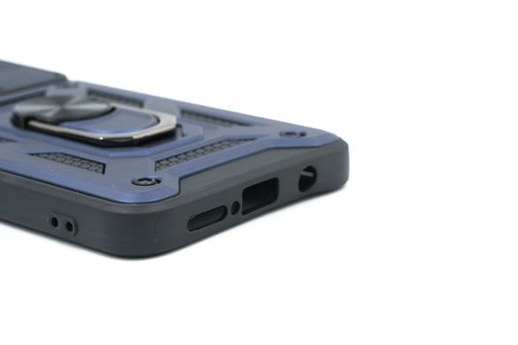 Чохол Camshield Serge Ring for Magnet для Xiaomi Redmi Note 8 Pro blue протиударний шторка/зах.кам
