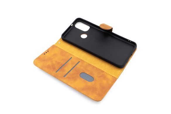 Чехол книжка Leather Book для Motorola Moto E20/E30/E40 brown