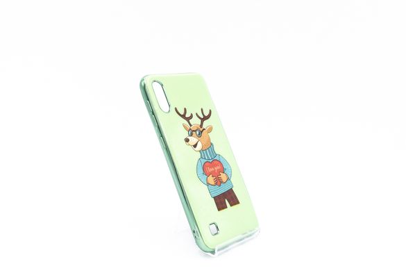 Накладка Soft Glass для Samsung A10 (A105F) print deer