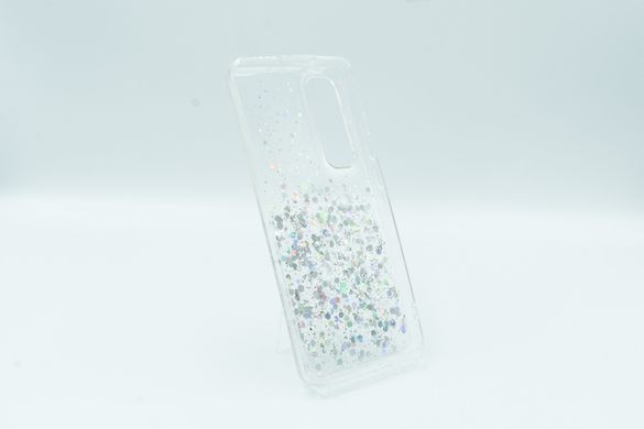 Накладка TPU Star Glitter для Xiaomi Mi Note 10 Lite Clear блискітки