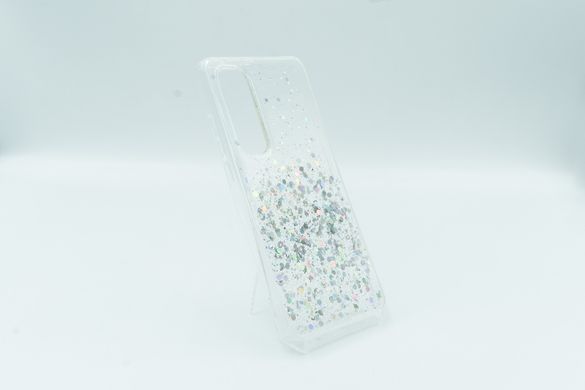 Накладка TPU Star Glitter для Xiaomi Mi Note 10 Lite Clear блестки