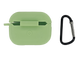 Чохол for AirPods Pro силіконовий Logo 2в1 + карабін green box