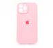 Силіконовий чохол Full Cover для iPhone 13 Pro Max light pink Full Camera