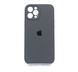 Силіконовий чохол Full Cover для iPhone 12 Pro Max marengo (dark gray) Full Camera
